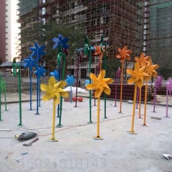 青浦小區(qū)建設(shè)轉(zhuǎn)動風(fēng)車雕塑烤漆不銹鋼風(fēng)車雕塑安裝