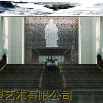 山東博物館孟子雕像鑄鋁門(mén)頭雕塑加工廠