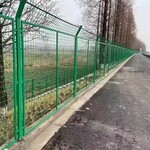 绿色荷兰网护栏工地空地防护围栏双边丝隔离网围栏