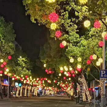 朔州串串燈流星雨燈小區(qū)市政亮化彩燈串樹燈藤球燈