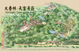 杭州景点全景手绘电子导览图设计制作