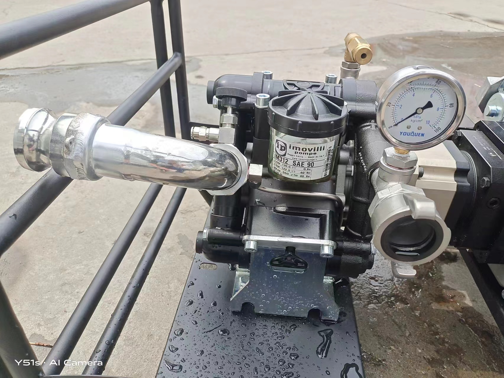 ST-98/900森林消防高压泵三缸柱塞液压隔膜泵带检测报告