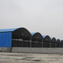 南通海門(mén)市鋼筋棚弧形蓬安裝彩鋼砂石料棚承包搭建