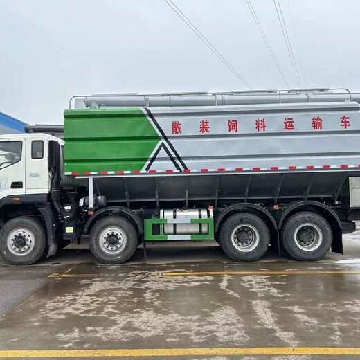 阿拉善盟15噸短三軸飼料車