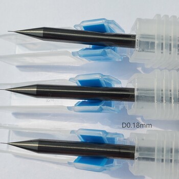 RHINE微径铣刀0.1mm/0.15/0.18/0.2/R0.05/0.075mm小径刀