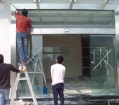 西安锦业路玻璃门维修,丈八路地弹簧玻璃门维修安装