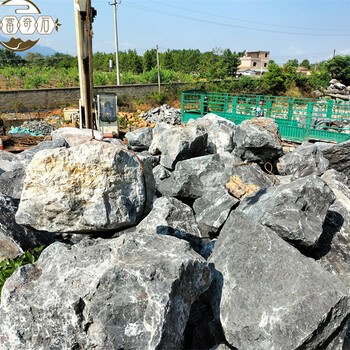 广西吨位黑山石-可异形加工-黑山石厂家供应