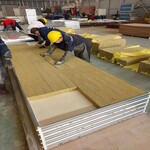 玻镁岩棉板机制岩棉净化彩钢板双玻镁手工洁净板
