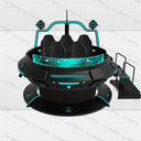VR飛碟vr游戲機(jī)設(shè)備五人座360度旋轉(zhuǎn)失重星際飛碟