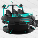 全新VR飛碟360度旋轉(zhuǎn)五人飛行模擬器VR體驗館綜合游樂場全套