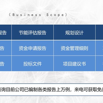 樂山代做可行性報告模板能蓋章