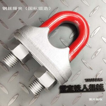 鐵人（國(guó)標(biāo)鍛造）24mm鋼絲繩夾GB/T5976-2006起重