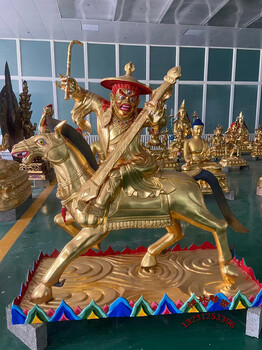 白哈尔佛像定做各种藏传全铜五明王护法贝哈尔神密宗铜像摆件