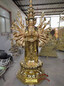 2米千手观音佛像纯铜铸造大型寺院供奉黄铜十一面千手观音铜像