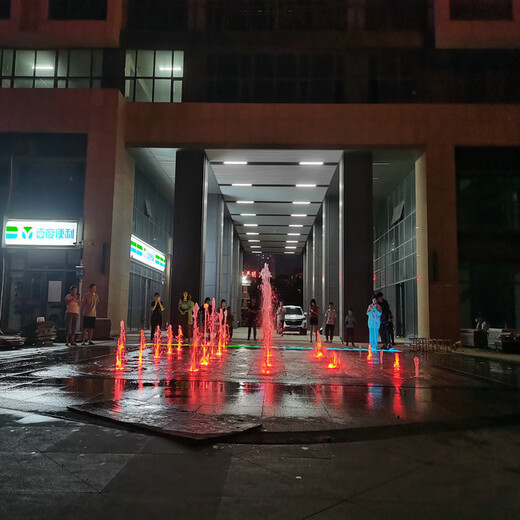 濰坊小區(qū)波光泉施工