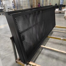 黑色菱形孔铝板1200x2400网格铝单板背景墙铝网格装饰