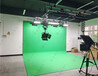 中小学虚拟校园电视台U形绿箱灯光搭建免漆模块化蓝绿箱