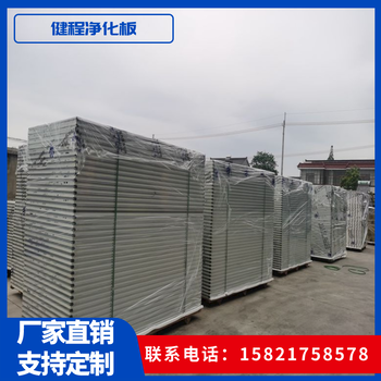 彩鋼巖棉凈化板建筑外墻防火保溫硅巖夾芯板聚氨酯彩鋼板