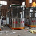 通遼軍區(qū)不銹鋼門崗，學校大門保安崗亭，通遼本地崗亭廠家供應