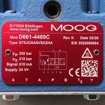 MOOG穆格D661-4469C伺服阀原装进口