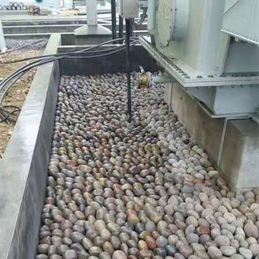 唐山遵化市5-8厘米变压器鹅卵石米黄色鹅卵石生产基地