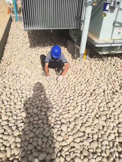 陇南文县5-8厘米变压器鹅卵石米黄色鹅卵石生产厂家