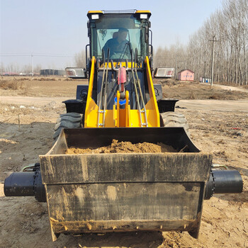 攪拌裝載機(jī)鏟車攪拌機(jī)混凝土工程修路護(hù)坡建房光伏澆灌