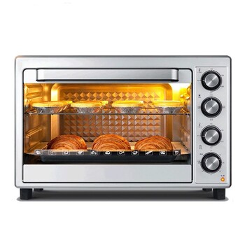 烤箱工厂直供家用多功能48L大容量烘焙烤箱旋转式带炉灯商用烤箱