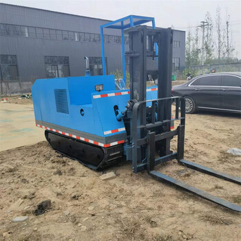 山地液壓升降燃油履帶叉車(chē)廠家叉高3.5米履帶叉車(chē)
