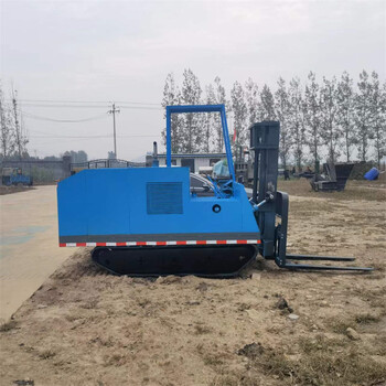 山地液壓升降燃油履帶叉車(chē)廠家叉高3.5米履帶叉車(chē)