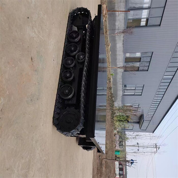 電動遙控履帶底盤價格工程橡膠履帶底盤全液壓履帶底盤