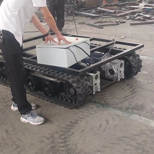 電動可遙控履帶底盤沙灘救援用履帶底盤履帶式農(nóng)用車底盤