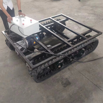 特定橡膠履帶底盤橡膠履帶液壓底盤總成運輸車履帶底盤