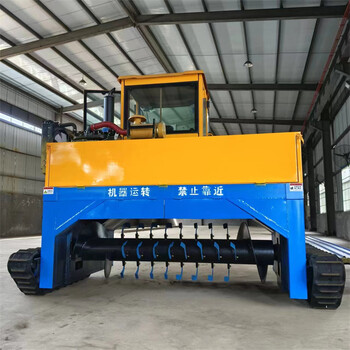 廠家供應(yīng)大型有機(jī)肥發(fā)酵設(shè)備牛糞翻拋機(jī)升降多槽式輪盤翻堆機(jī)