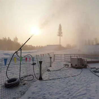 全自动出雪微型造雪机设备冬季滑雪场造雪机定制移动式小型雪机