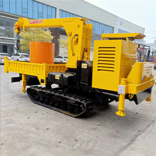 廠家定制3-10噸360度履帶吊車多型號(hào)鋼制履帶液壓吊車
