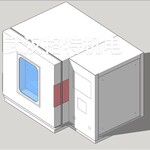 武汉石英管快速烘干箱干燥箱设备绘图设计