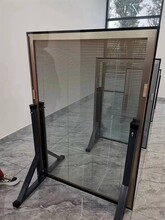 電動磁控防火中空百葉玻璃門窗隔斷加工，耐火隔熱，采光度可調(diào)圖片