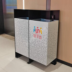  Sichuan classified trash can Chengdu shopping mall stainless steel classified trash can stainless steel peel container