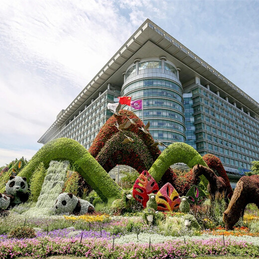 台州黄岩国庆节五色草造型效果图设计