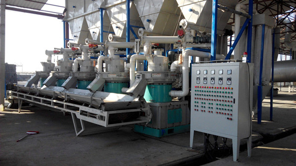 浙江溫州木材顆粒機-木屑顆粒加工設備生產現場
