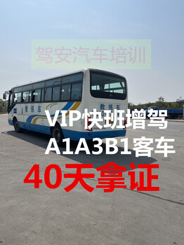 VIP快班增驾A2B2大车，人来两次35天搞掂，泉州报名