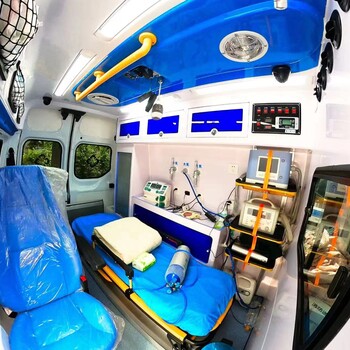 眉山私人救護車出院回家-24h派車