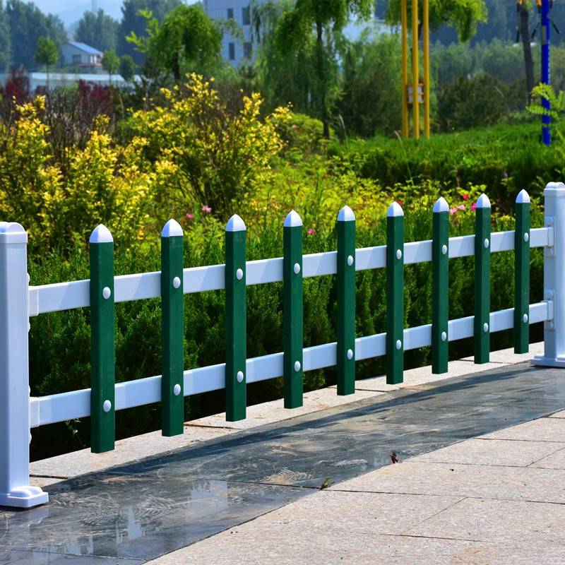 PVC草坪圍欄綠化帶PVC柵欄小區別墅圍墻柵欄網