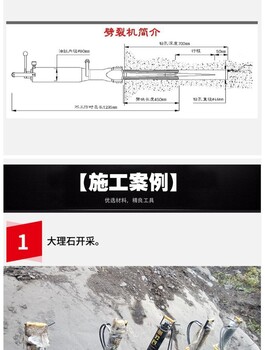 地下矿山破拆坚硬岩石分裂机