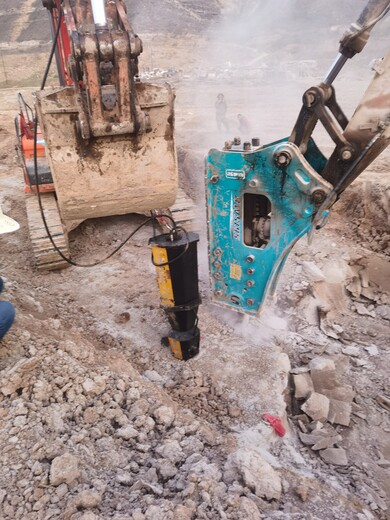 竖井开挖硬石头搞不动液压劈裂机