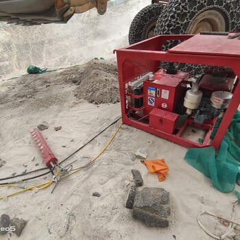 沟槽开挖硬石开采器液压劈裂机