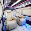 深圳工廠改裝豐田海獅航空椅沙發(fā)床全車內飾軟包升級