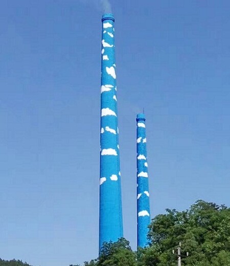 大理烟囱刷色环美化技术方案45米砖烟囱拆除公司