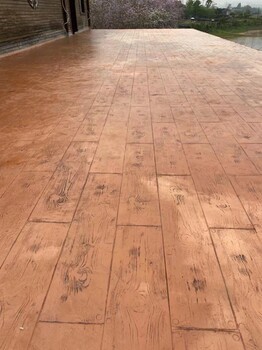 北海壓花地坪施工彩色壓膜地坪材料廠家